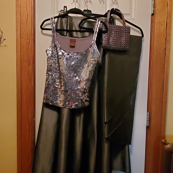 Evening 4pc Outfit In Gunmetal - Picture 3 of 7